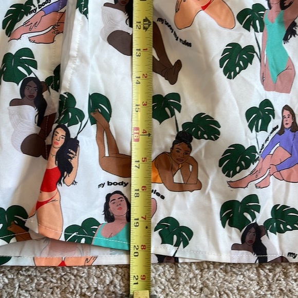 Shein skirt with top woman and banana leaves design - Picture 11 of 13